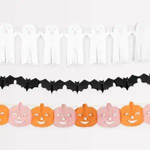 Tissue Paper Halloween Garland Set