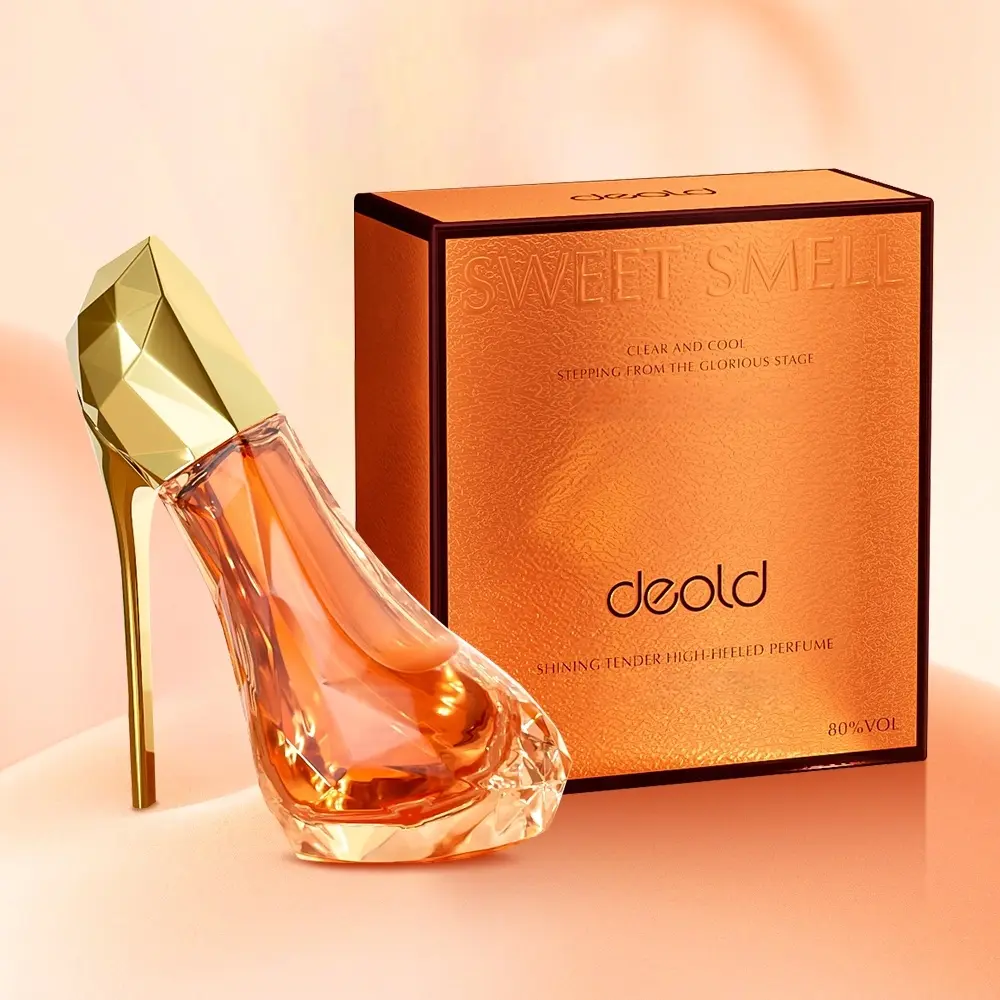 SHINESONN Luxurious Orange High Heel Eau De Toilette Spray Gift Set – long lasting women perfumes with Floral and Fruity Notes, arabic perfume women, Elegant and Sophisticated perfumes para mujer, Perfect for Dating, Daily Wear, and Gift Giving