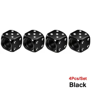 4PCS Aluminum alloy dice sieve dice valve cap color valve cap universal valve cap tire cap Tyre Caps