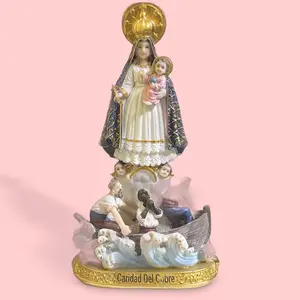 Religious Caridad del Cobre Statue, 8-in Home Decor for Room Accent, Room Decor