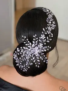 Fashion Bride Wedding Headband Handmade Bohemian Style Women Party Rhinestone Hair Accessory, Elegant Bridal Headdress for Special Occasions