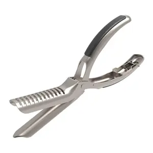 Stainless Steel Rib Roast Deboner Tool Kit, Arc Blade Human Engineering Handle, Effective Meat Skin Peeler for Ribs, Pork, Poultry, BBQ Essential Clip