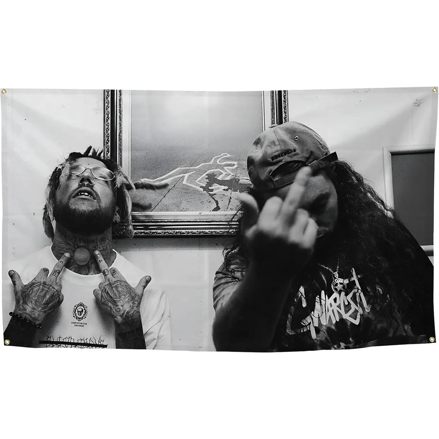 $uicideboy$ G59 Music Theme Boys Wall Tapestry Flag - Home Decor Hanging Photo Backdrop, Ideal for College Dorm Room & Parties, Gift-Worthy Indoor Outdoor Decoration