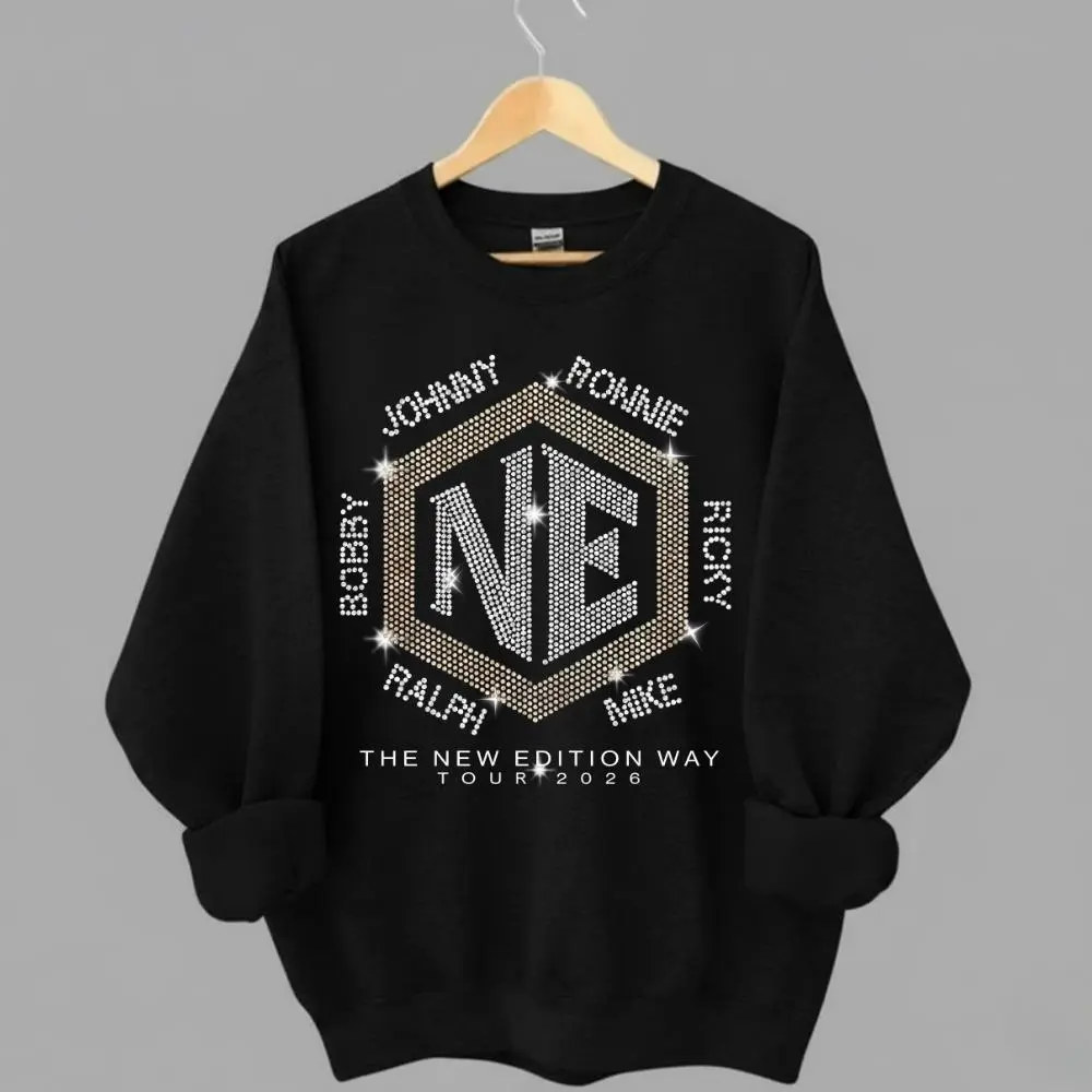 No Rhinestones, The New Edition Way Tour 2026 Sweatshirt, Bobby Johnny Ronnie Ricky Ralph Mike Outfit, R&B Band Fan Sweater, NE Legacy Apparel, Comfortable Pullover