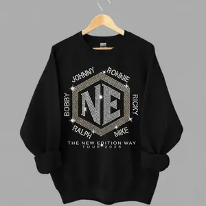 No Rhinestones, The New Edition Way Tour 2026 Sweatshirt, Bobby Johnny Ronnie Ricky Ralph Mike Outfit, R&B Band Fan Sweater, NE Legacy Apparel, Comfortable Pullover