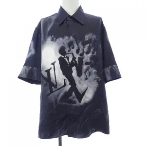 Pre-owned Louis Vuitton Silk Small Leather Goods Short Sleeve Shirt