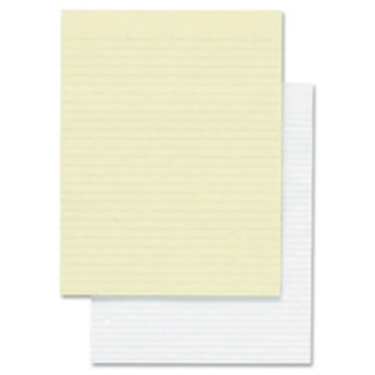 Business Source BSN50553 Memorandum Pads, 8.5 in x 11 in Narrow Ruled Ruled Paper, 50 Shts, Chipboard Back, PD, White, for Home/Office/School