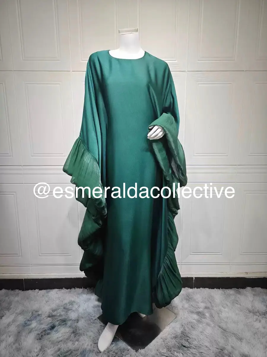 Shimmer Butterfly Abaya Dress