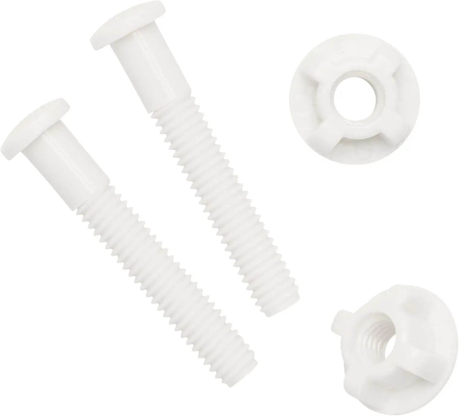 Plastic Toilet Seat Screws Replacement - Durable Toilet Nuts -  for Toilet - Toilet Screw Plastic Hardware - Easy Install for Toilet Lid