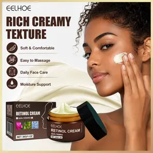 EELHOE Retinol Cream, 30g / 1 oz Face Moisturizer with Retinol, Mineral Oil, Glyceryl Stearate & Ascorbic Acid, Skin Firming Facial Cream for Fine Lines, Dry Skin, Bright-Looking Complexion Hydrating Moisturizing