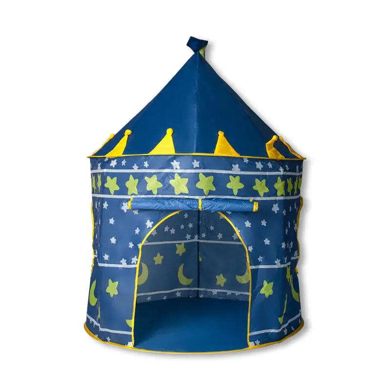 Blue Fantasy Castle Indoor Play Tent - Tent Playhouse, 54x41 In Outdoor Play Equipment, Creative Fun for Kids, Fast and Easy Setup