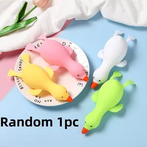 Kawaii Duck Squishy, Super Soft Slow Rising Squeeze Toy, Random 1pc Fidget Toy, Perfect Stress Relief & Fun Gift Idea