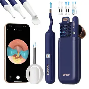 1 count Bebird Earsight Plus Earwax Removal Tool Camera,  Ear Cleaner with Flexible Ear Camera Otoscope, Visual Ear Pick Tweezers Wax Remover, Earwax Removal Kit for Family Birthday gift/Mother's Day gift