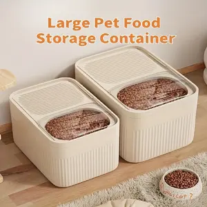 Large-Capacity Airtight Food Storage Container Set: Rice Container with Measuring Cup-Reusable, Pest-Proof, Moisture-Proof, and Hand-Washable. Kitchen Storage Containers for Rice, Flour, Dry Goods, and Snacks. Stackable dry food dispenser bpa-free cereal