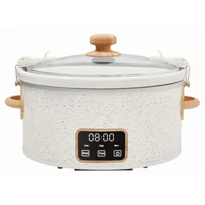 Digital Slow Cooker with Locking Lid, Portable Slow Cooker is a convenient and versatile cooking solution for potlucks, parties, and on-the-go meals