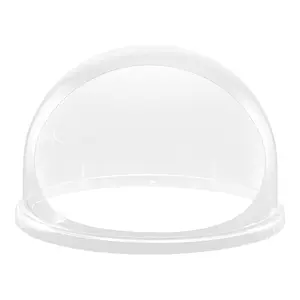 VEVOR Cotton Candy Machine Cover, Transparent Acrylic Dome Bubble Shield, Cotton Candy Machine Bubble Shield Compatible with 20.5in Cottons Candies Machines Bowl for Party, Shops, Bottom Groove Design