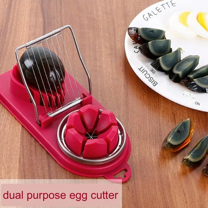 Multi-function egg slicer home cut egg three-in-one loose egg sack egg cut egg artifact splitter