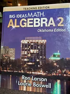 USED Book - Big Ideas Math, Algebra 2 - Oklahoma Edition by Ron Larson (Hardcover)