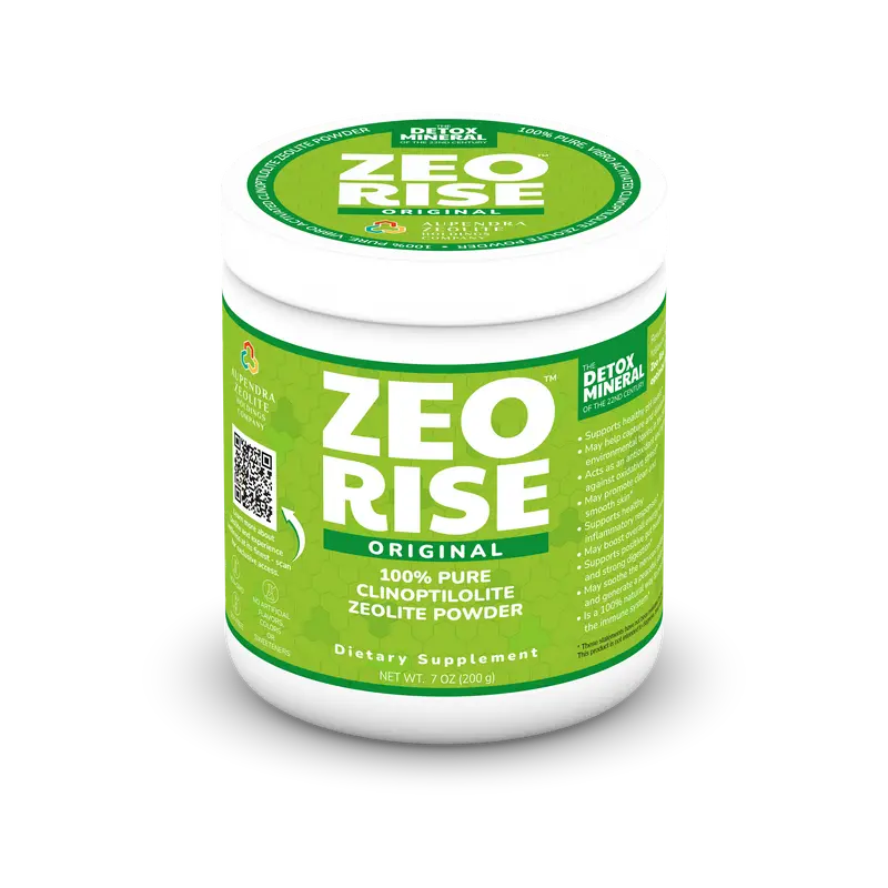 ZEORISE [Original] - 100% Natural Alkaline Zeolite Powder (VAM technology activated, Unflavored, 7.2 oz)