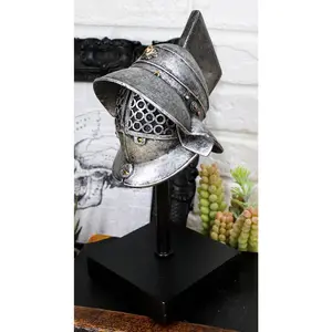Ebros Museum Mount Murmillo Gaul Gladiator Crixus Helmet Helm With Face Guard Figurine