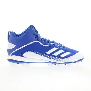 Adidas Icon 6 Mid MD FX4115 Mens Blue Mesh Athletic Baseball Cleats Shoes
