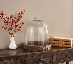 Simply Stunning 13" Oversized Wicker Cloche by Janine Graff