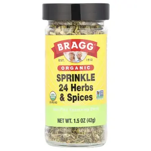 Bragg Organic, Sprinkle 24 Herbs & Spices, Salt-Free Seasoning Blend , 1.5 oz (42 g)