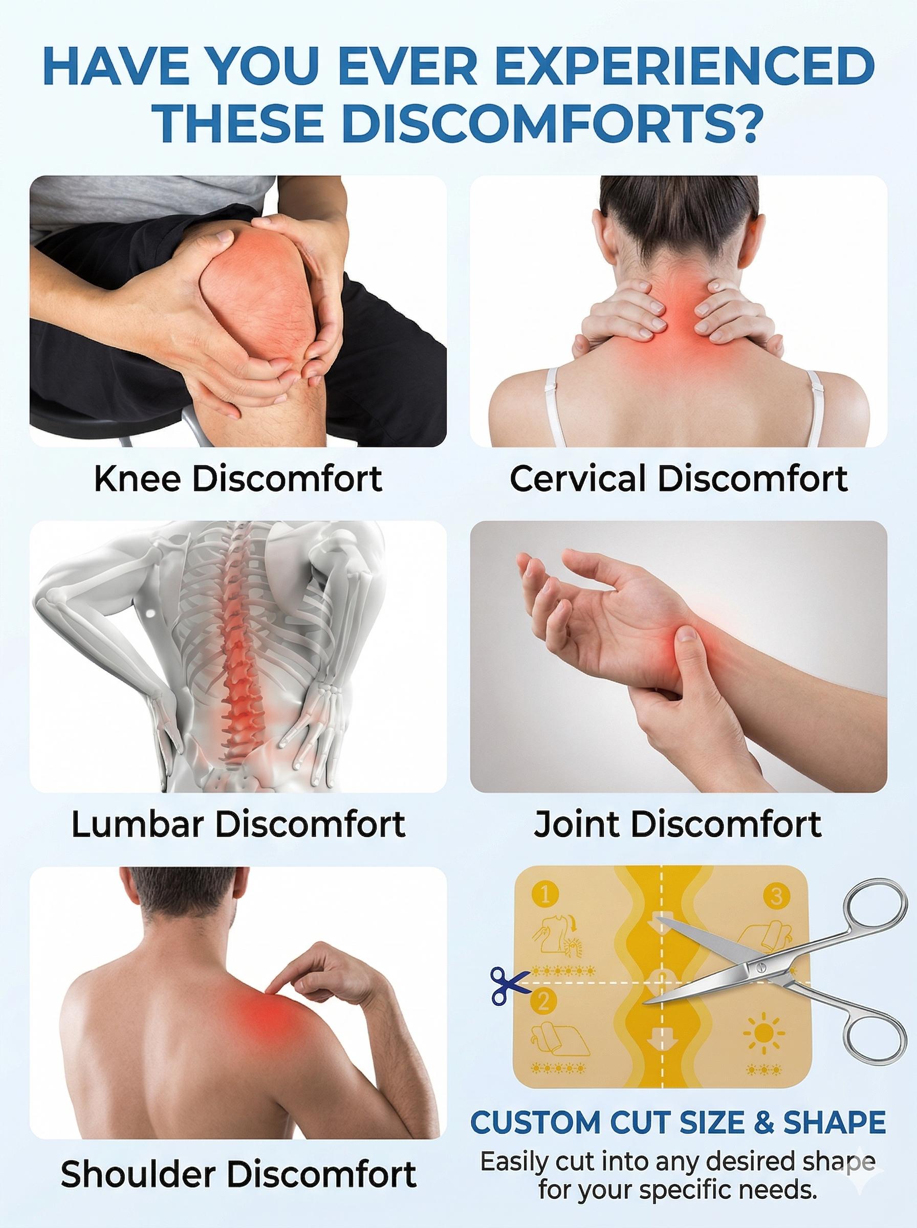 Quick Soothing Herbal Heat Plasters for Adult Joint Care, Continuous Warmth Therapy Pads for Deep Muscle Tension, Ankle & Knee Comfort Support 7 Count