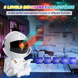 Projector Lamp, Astronaut Guitar Design, Adjustable LED Lamp with Remote Control, Projector Lamp for Home Theater and Bedroom Audio