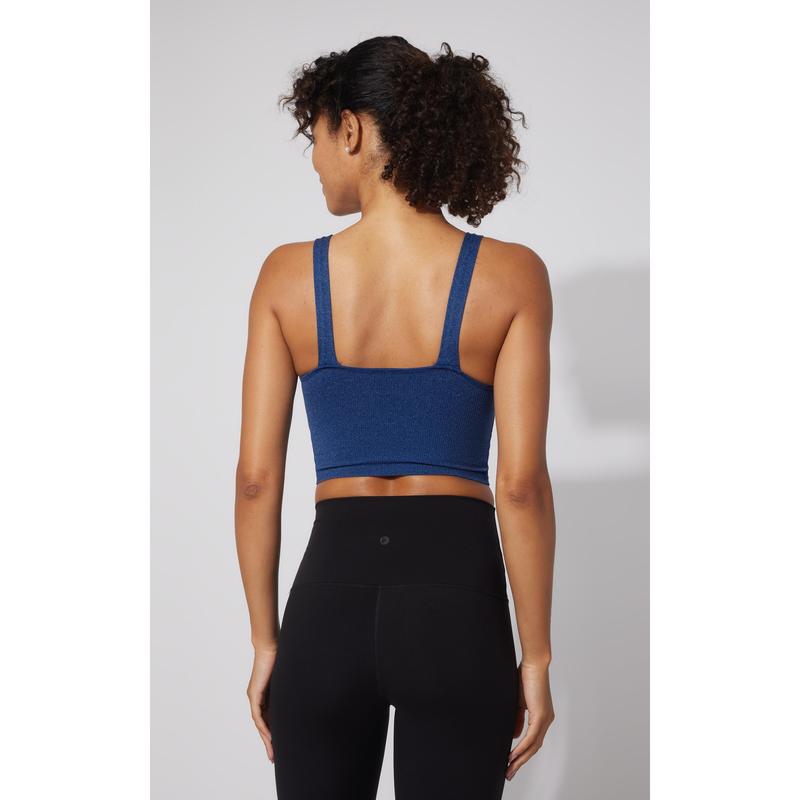 2 PK Alamo Ribbed Seamless V-Neck Bra Tank