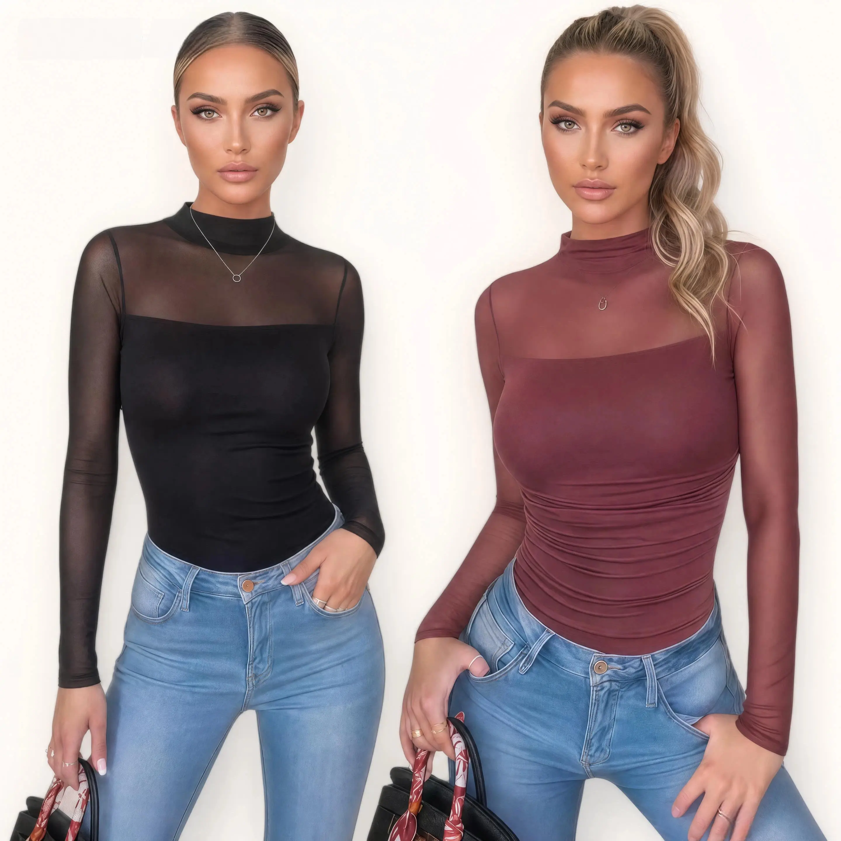 Avidlove Women Long Sleeve Bodysuit Turtle Neck Shapewear Body Suits Mesh One Piece Leotard Shirt Going Out Tops Fall Outfits Avidlove Women Long Sleeve Bodysuit Turtle Neck Shapewear Body Suits Mesh One Piece Leotard Shirt Going Out Tops Fall Outfits
