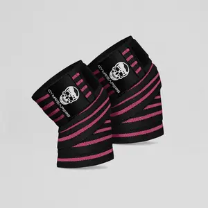 Gymreapers Knee Wraps - Pink, 72" Length