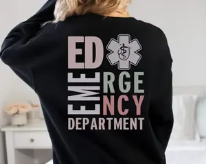 Emergency Department Sweatshirt – ER Nurse Crewneck, Emergency Medicine Gift