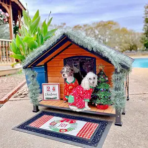 Aivituvin Large Waterproof Dog House with Anti-Chewing Metal Frame|Large Porch-AIR88