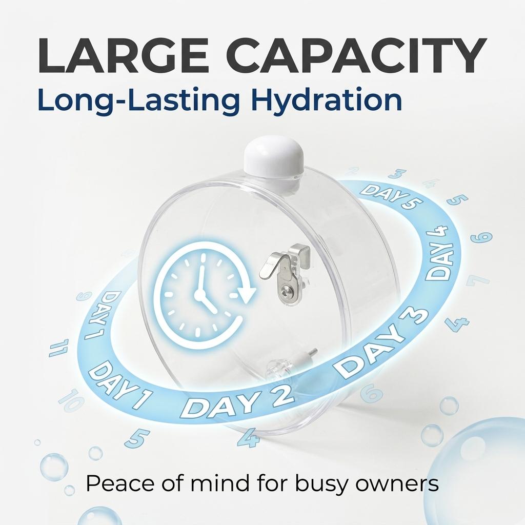 Large Capacity Hanging Bird Water Feeder Leak-Proof Transparent Self-Watering Bottle for Parrots Canaries & Bird Cage Easy-Clean Must-Have