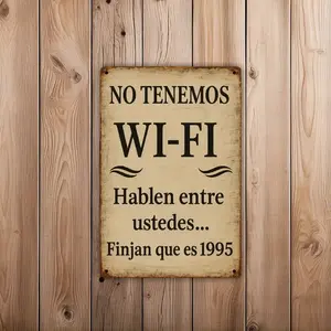 1pc 2D Plane Vintage Spanish "No Todos" Metal Sign, Decorative Plaque - Rustic Wall Decor 7.8"x11.8" Suitable for Home, Bar - Durable Metal Sign, Unique Gift for Men, Bar Decor, Vintage Aesthetic, Classic Design, Statement Piece, Men's Gift