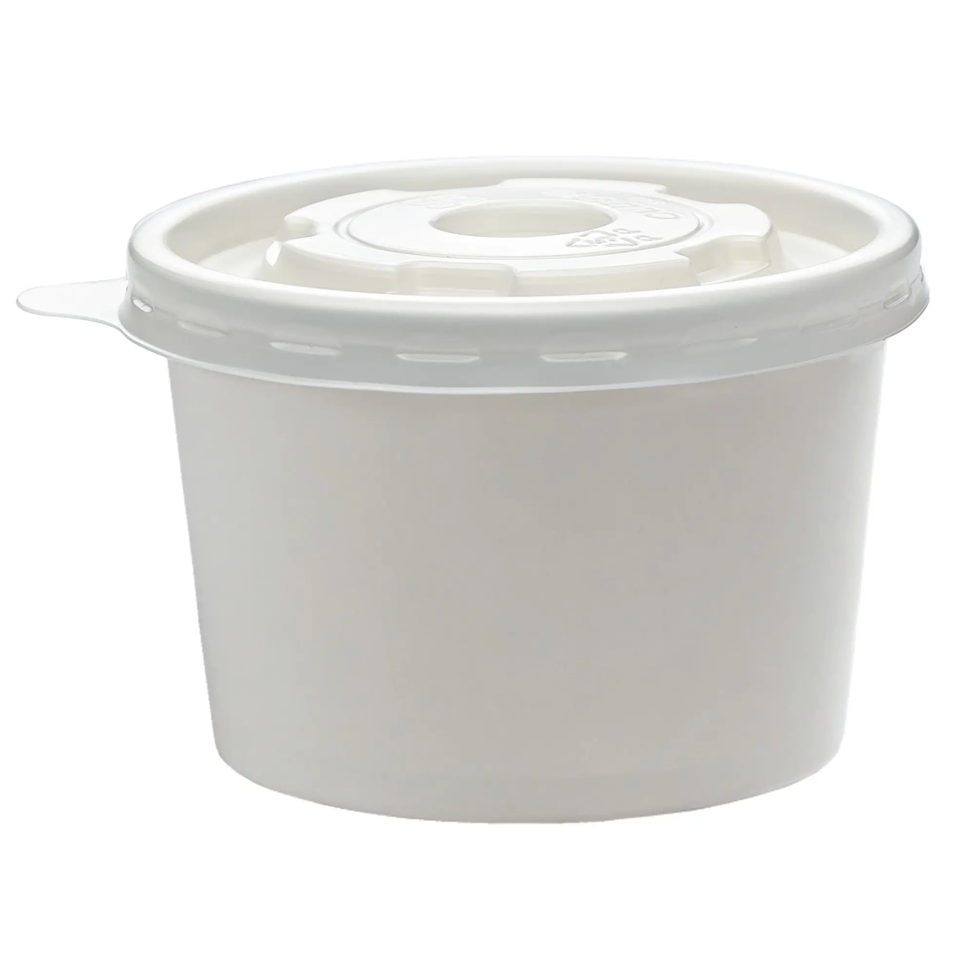 Highmark® Paper Soup Containers with Lids, Disposable Paper Food Cups, Ice Cream Cups Food Storage with Lids, 8 oz, Whit
