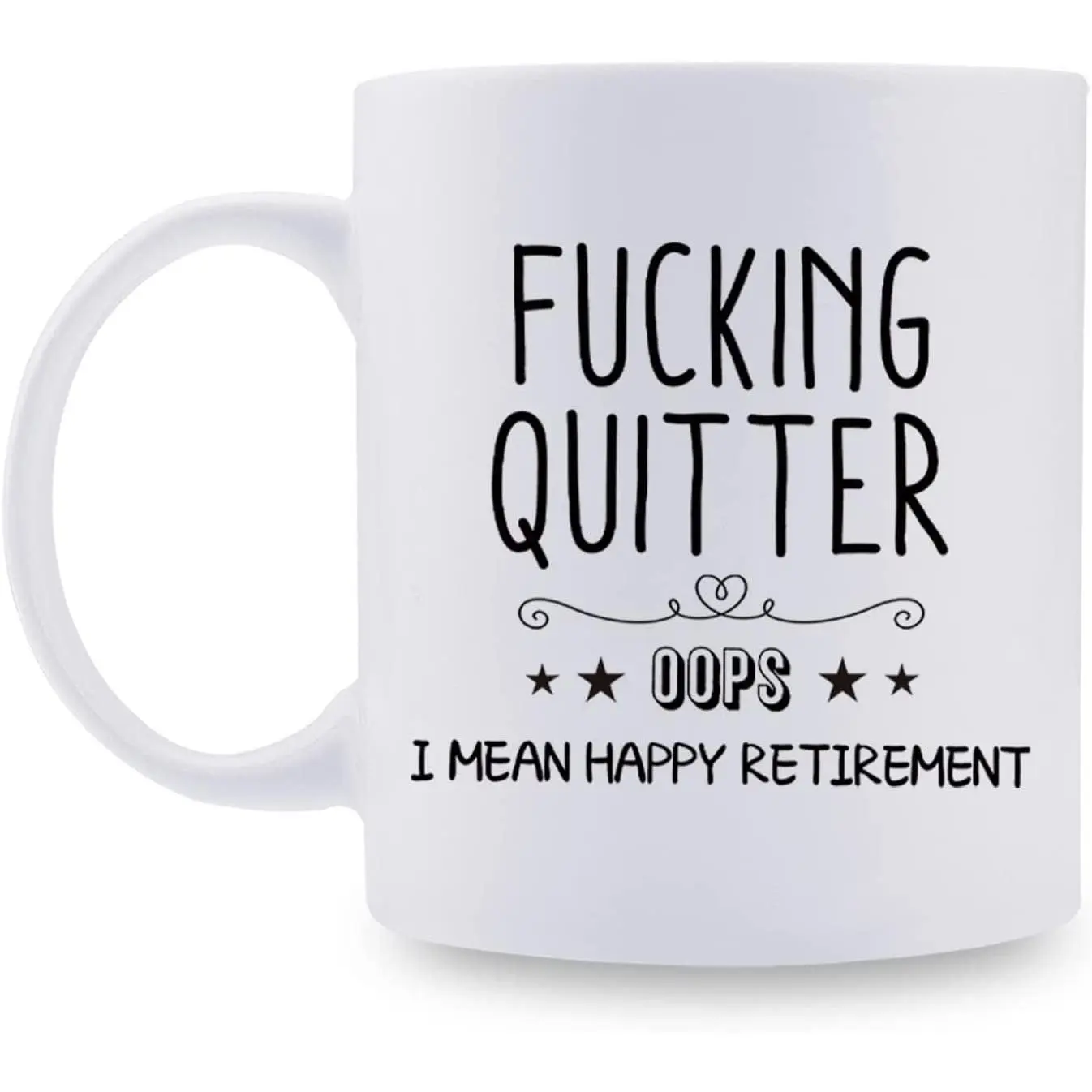 11 oz Ceramic Coffee Mug - Funny Mugs with Humorous Printed Text, Dishwasher-Microwave Safe Kitchenware Drinkware, Retirement Gift for Coworkers, Dishwasher Safe