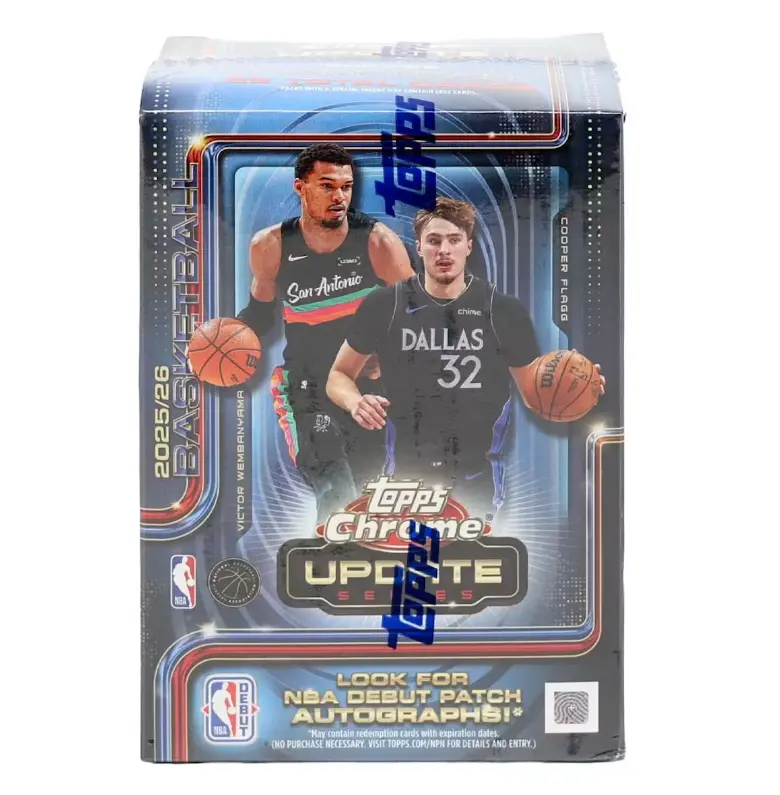 2025/26 Topps Chrome Update Series Basketball Box