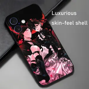 Black Butler Anime Popular Phone Case For iPhone 17 16 15 14 13 12 X XR XS 8 Plus Mini Pro Max Soft black Shockproof Cover, Casing