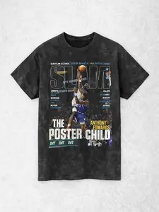 Anthony Edwards Shirt, SLAM Cover T-Shirt, Unisex Sports Tee, Vintage Retro Basketball Streetwear, Gift Basketball Tshirt, Basketball Tee