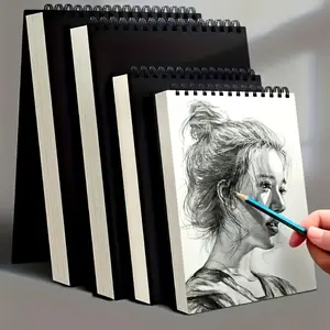 2 Pack Acid-Free Sketchbooks, Top Spiral Bound Drawing Pads, Perfect for Beginner Artists, Ideal Art Supplies for Drawing and Sketching