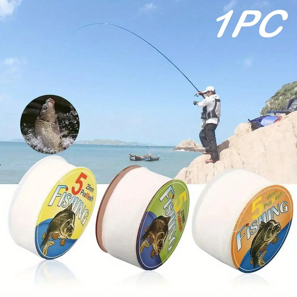 5M PVA 25/37/44mm Bait Wrap Bag PVA Lure Mesh Water Soluble Sack Carp Coarse Fishing Tackle Accessories