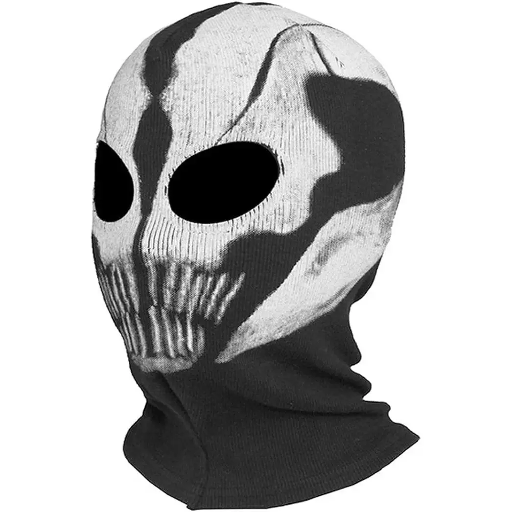 Balaclava Hood Cowl Winter Cyberpunk Ghost Mask Scary Skeleton Skull Death Balaclava Face Mask for Halloween Cosplay Costume