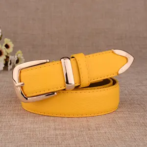 Women's Trousers Belt Leather Trend White Belt Fashion High Quality Trouser Belts Solid Vintage Pin Buckle Ladies Strap