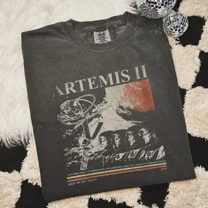 Comfort Colors  Artemis II NASA Mission T-Shirt: Vintage Feel, Space Exploration Apparel - Joha