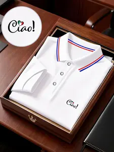 Men's Graphic Polo Shirt, Loose-Fit Floral Pattern, Short Sleeve, Breathable Fabric, Ideal for Outdoor Activities, Perfect Gift for Father's Day