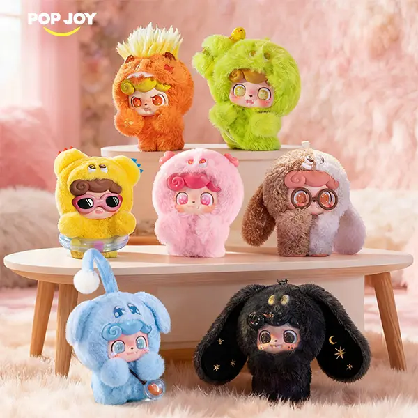 「ギャルズアイランド」ワルキューレ・チュンリー BOX特典セット POP JOY Q.Kid Emotional Hairy MonstersSeries Plush Blind Box