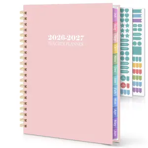 SKYDUE 2026-2027 Teacher Planner with Monthly Tabs & Stickers, 8.5" x 11"
