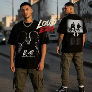 Raymond & Brown The R&B Tour Date 2026 Premium Cotton T-Shirt, R&B Music Duo Graphic Tee, Urban Hip Hop Soul Streetwear Shirt, Concert Tour Merch, Gift for R&B Fans, Vintage Music Tee 6BX